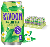 Swoon Perfectly Sweet Green Tea | Zero Sugar, Lightly Caffeinated & Refreshing | Keto, Paleo, Vegan, Non-GMO & Gluten-Free | Naturally Sweetened