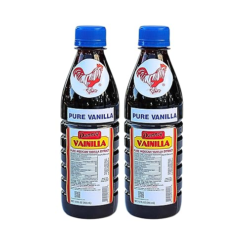 Danncy Vanilla Dark 12 fl oz (355 mL) 2 Pack - Authentic Mexican Vanilla Flavor
