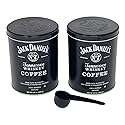 Jack Daniels Coffee (Pack of 2) 8.8oz each bundled with a complimentary measuring spoon 100% Arabica Medium Roast Ground Gourmet Coffee Kosher