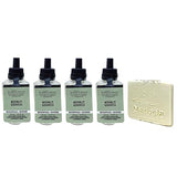 Bath & Body Works Moonlit Goddess 4 Wallflowers Home Fragrance Refill Bulbs with Natural Oats Soap Sample
