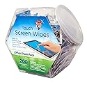 Falcon Touch Screen Wipes Office Share Pack (FALDMHJ)5.0 in x 6.0 in 200 Individual wrapped Packets