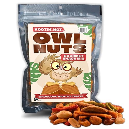 Owl Nuts Gourmet Trail Mix - Crunchy and Nutty Snack Blend - Healthy Fuel for Hiking, Work, and Adventure - Irresistible Flavors Packed with Energy!