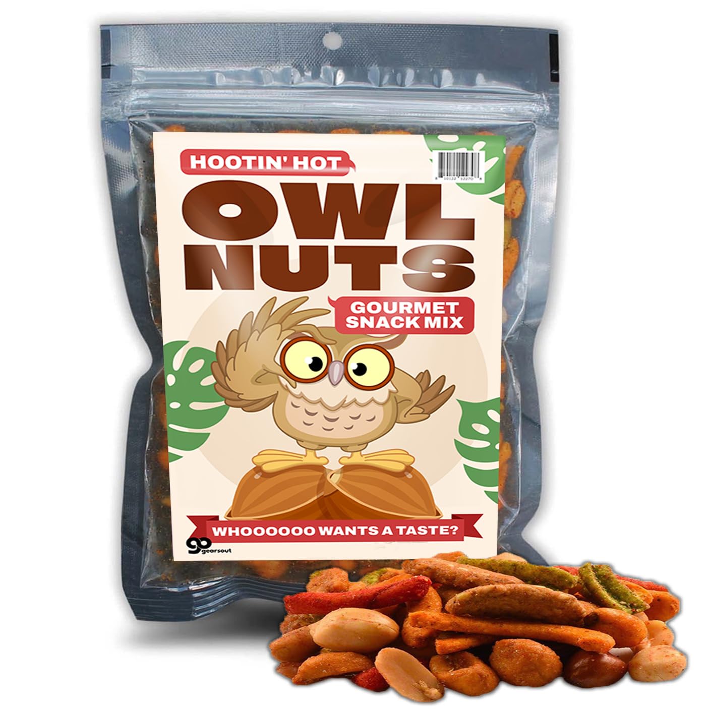 Owl Nuts Gourmet Trail Mix - Crunchy and Nutty Snack Blend - Healthy Fuel for Hiking, Work, and Adventure - Irresistible Flavors Packed with Energy!