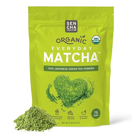 SEN CHA Naturals Organic Matcha Powder, Authentic Japanese Green Tea, Premium First & Second Harvest Culinary and Ceremonial Grade Matcha Powder