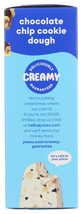 Yasso Chocolate Chip Cookie Dough Frozen Greek Yogurt Bars, 14 FZ