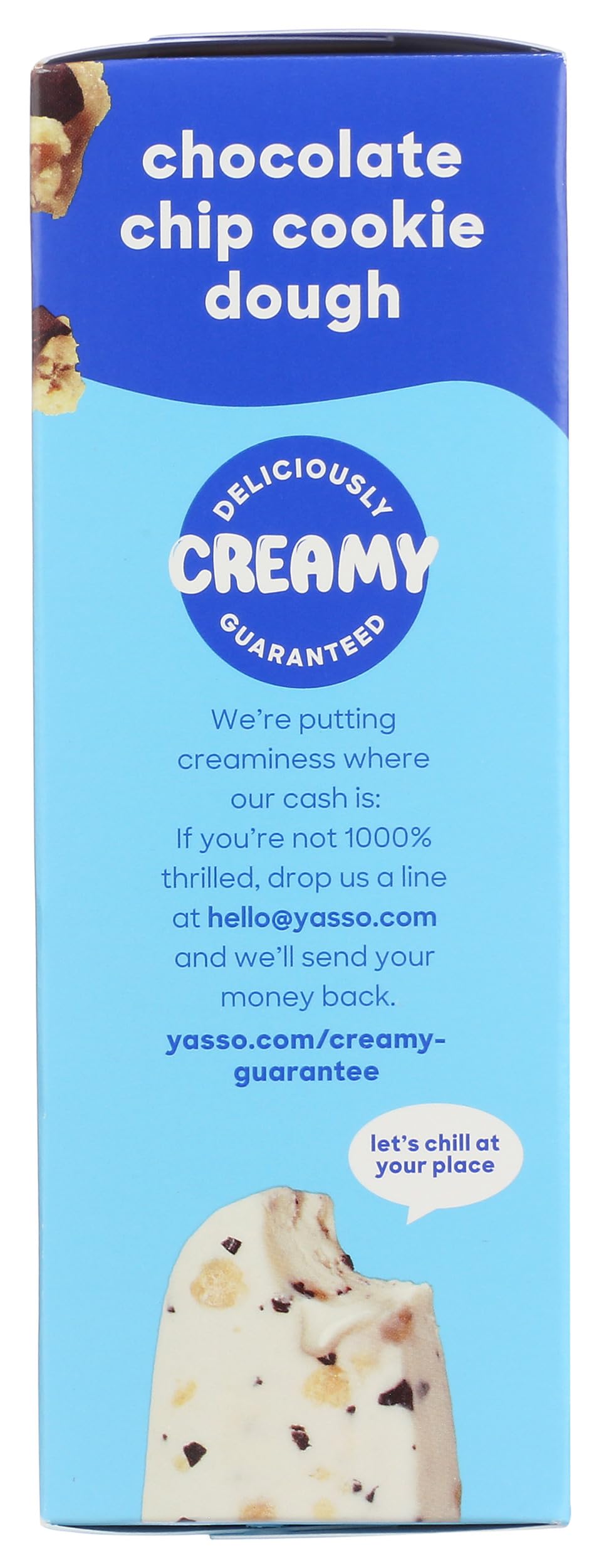 Yasso Chocolate Chip Cookie Dough Frozen Greek Yogurt Bars, 14 FZ
