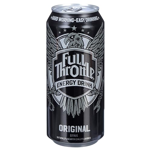 Full Throttle Original Energy Drink 16oz Cans, 24 Units