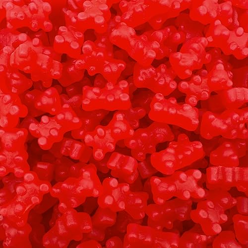 Cinnamon Bears Gummy Candy | 2 Pound Pack | Nostalgic Chewy Candy | Sweet and Spicy Gelatin Free Gummies for Snacking and Gifting | Red Gummies