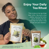Soursop Tea Leaves bags - Pure Graviola Leaf, Peppermint, Chamomile & Cinnamon - All natural, Dye-free bag - Herbal Tea for Health, Refreshing Brew