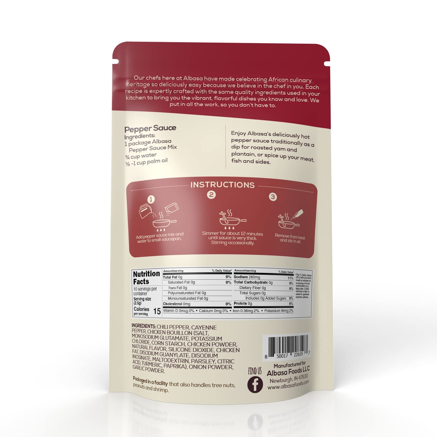 Pepper Sauce Mix (2.39oz) Ofada Stew