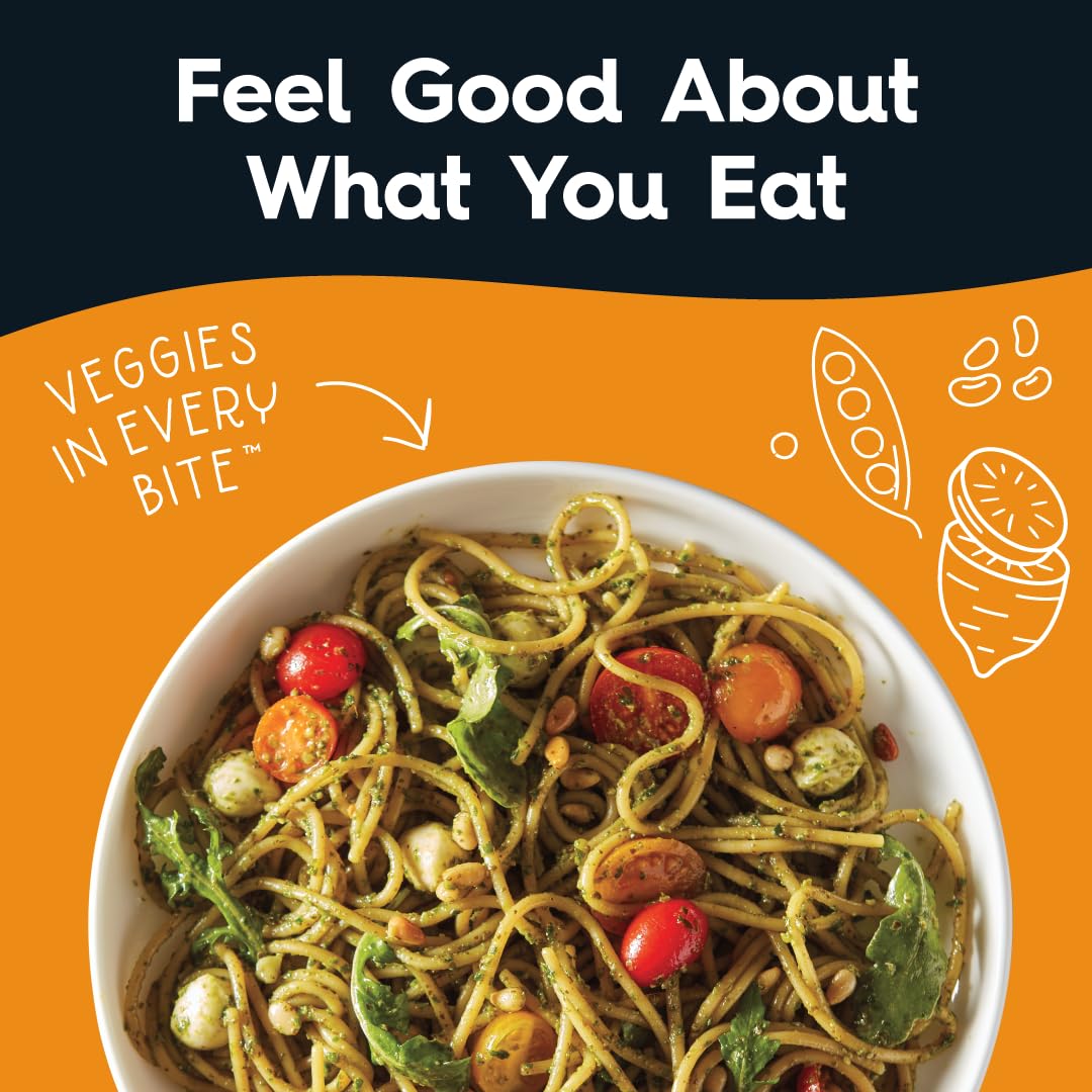 Veggiecraft Farms Spaghetti - NEW BETTER TASTE - Gluten Free Pasta, Thin Spaghetti Noodles, Plant Based Protein Spaghetti w/Lentil, Pea & Sweet