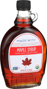 Made With Organic Syrup Maple Grade A Dark, 12 oz