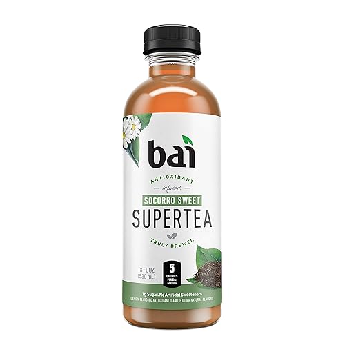 Bai Iced Tea, Socorro Sweet, Antioxidant Infused Supertea, 18 Fluid Ounce Bottle