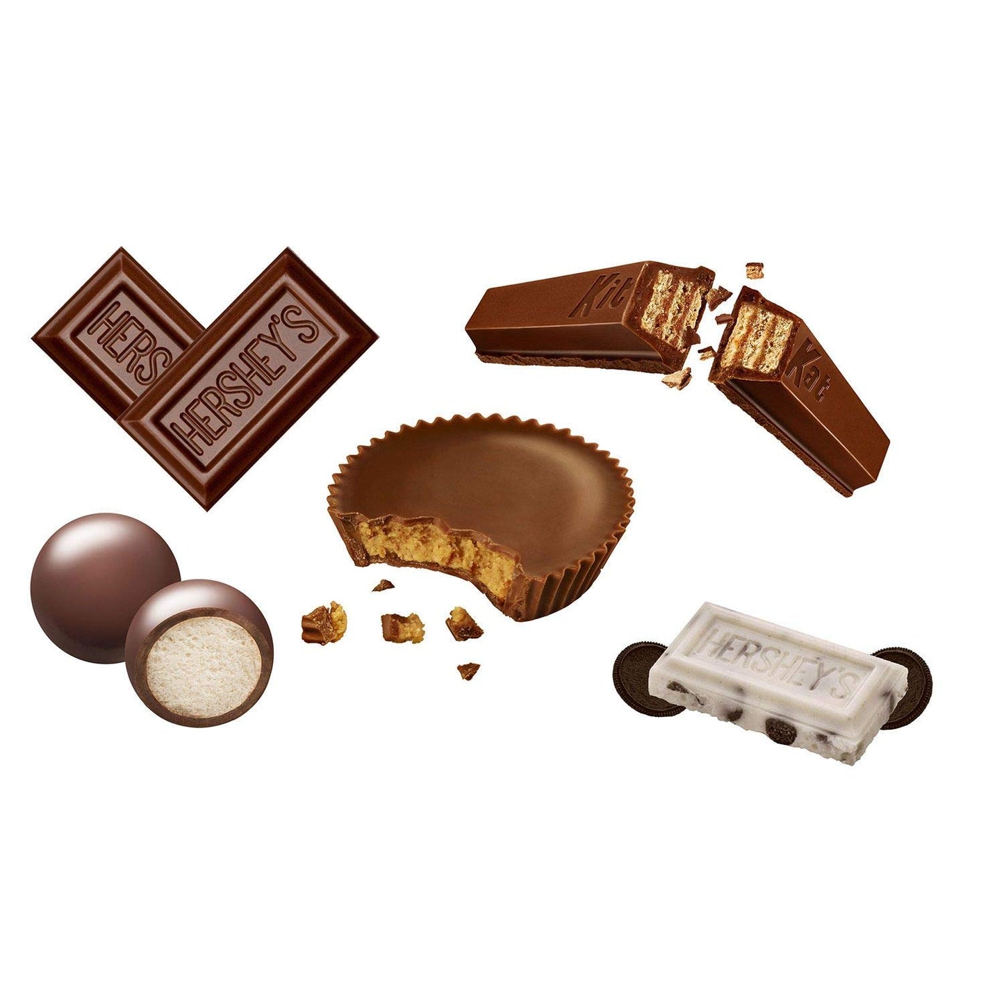 Hershey's Factory Favorites Chocolate Bars Assortment. Extra Large Bag 4.5 Pounds of Delicious Candy. Approximately 145 Chocolate Candy Bars.