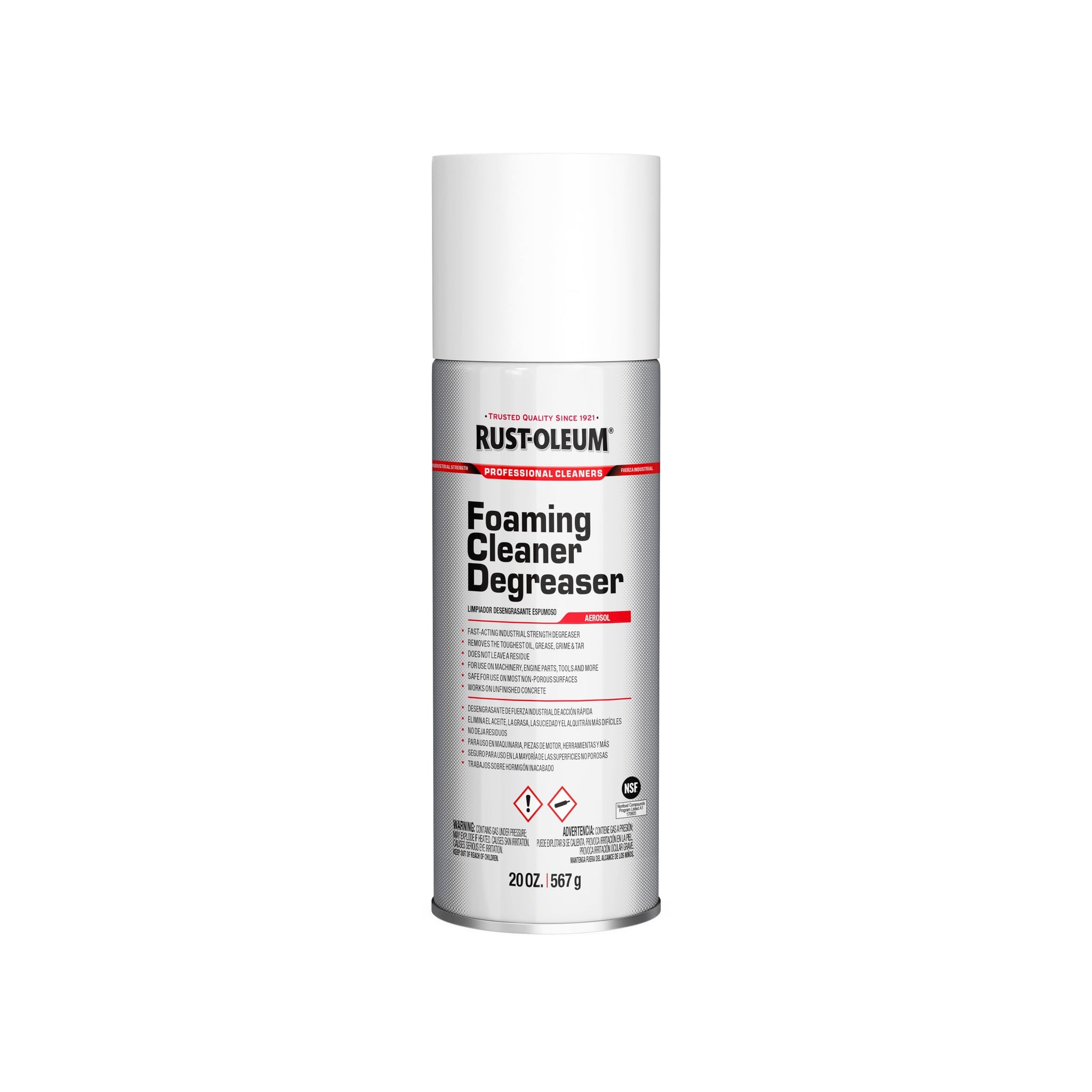 Rust-Oleum Professional Cleaners Foaming Cleaner Degreaser | 20oz Aerosol Can | Professional Strength