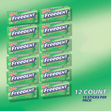 FREEDENT Peppermint Chewing Gum, 15 Stick (Pack of 12)