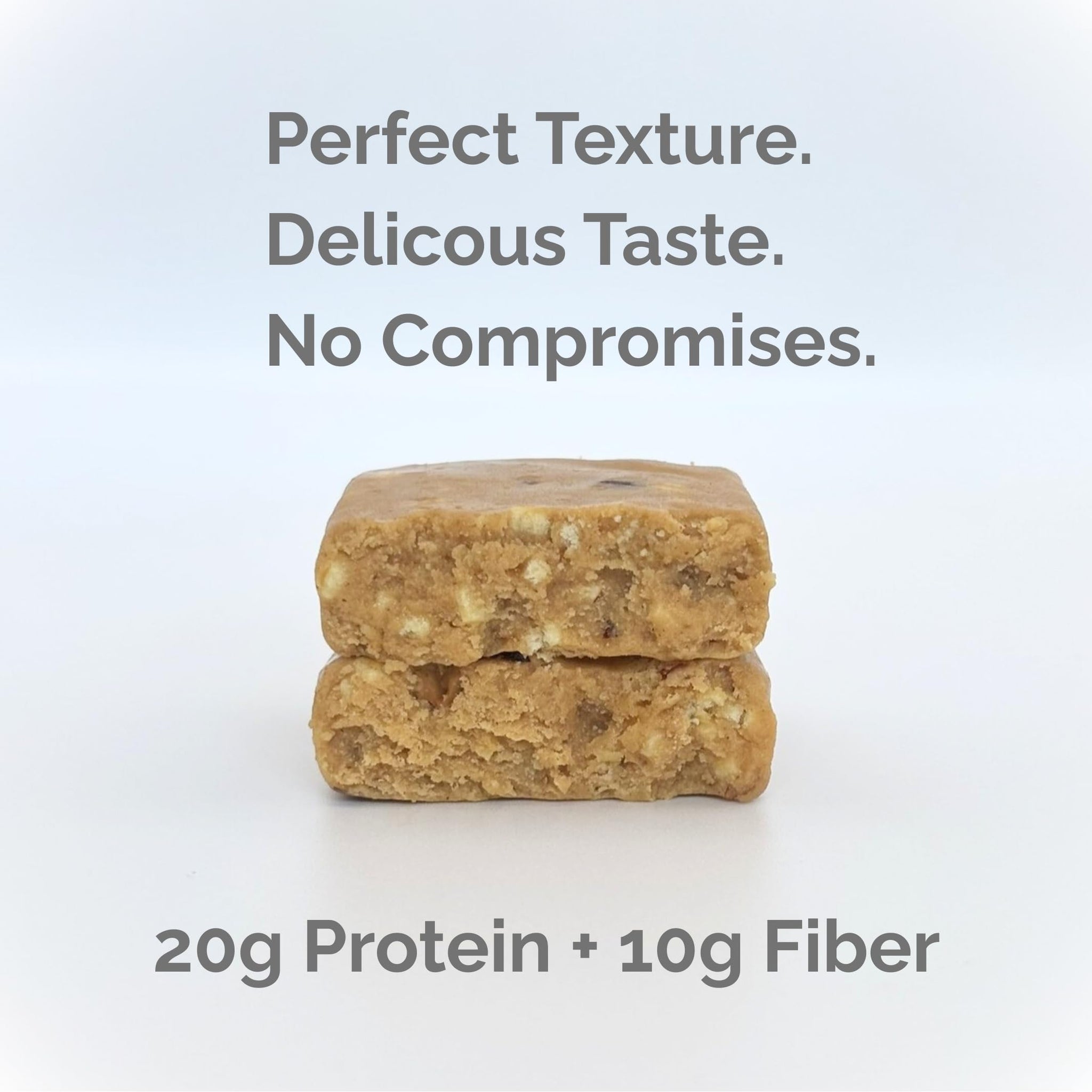 MANOU All Natural High Protein Bar, 20g Protein, 10g Prebiotic Fiber, No Added Sugar, Nothing Artificial (12 Count, Lemon Almond)