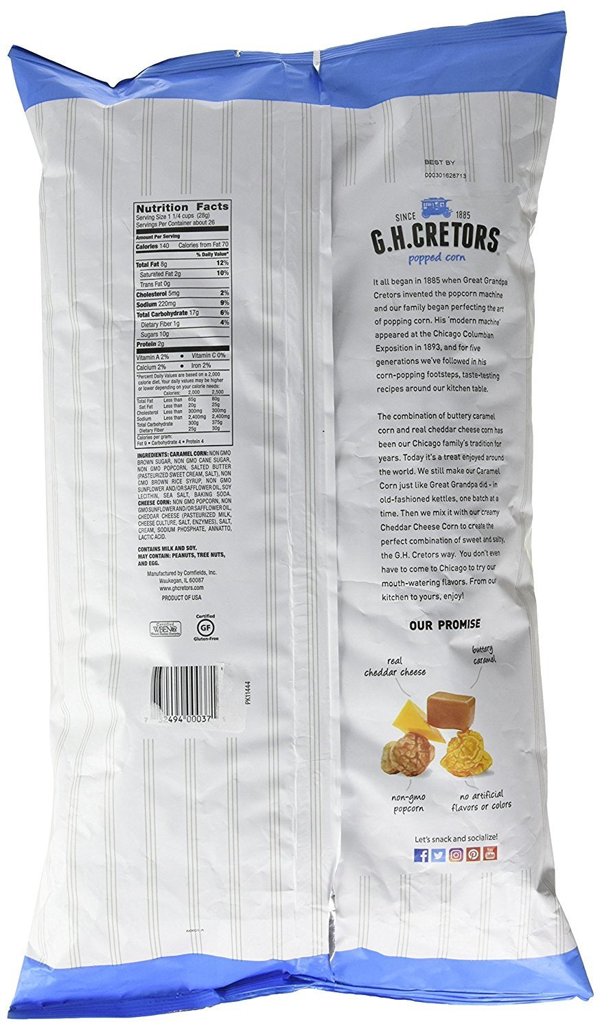 G.H. Cretors Popcorn, Mix, 26 oz (pack of 2)