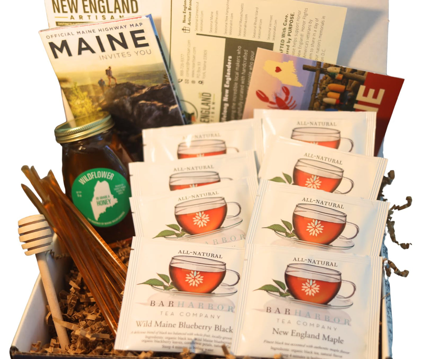 Maine Tea & Honey Gift Box (Premium)