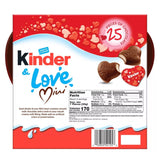 Kinder & Love Gift Box, 25 Mini Milk Chocolate Hearts, Valentine's Gift, 3.7 oz