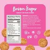 Goodie Girl Mini Brown Sugar Cookies, Gluten Free Cookies for Kids, 100 Calorie Snack Packs - Peanut Free, Individually Wrapped - Bite Size Lunchbox