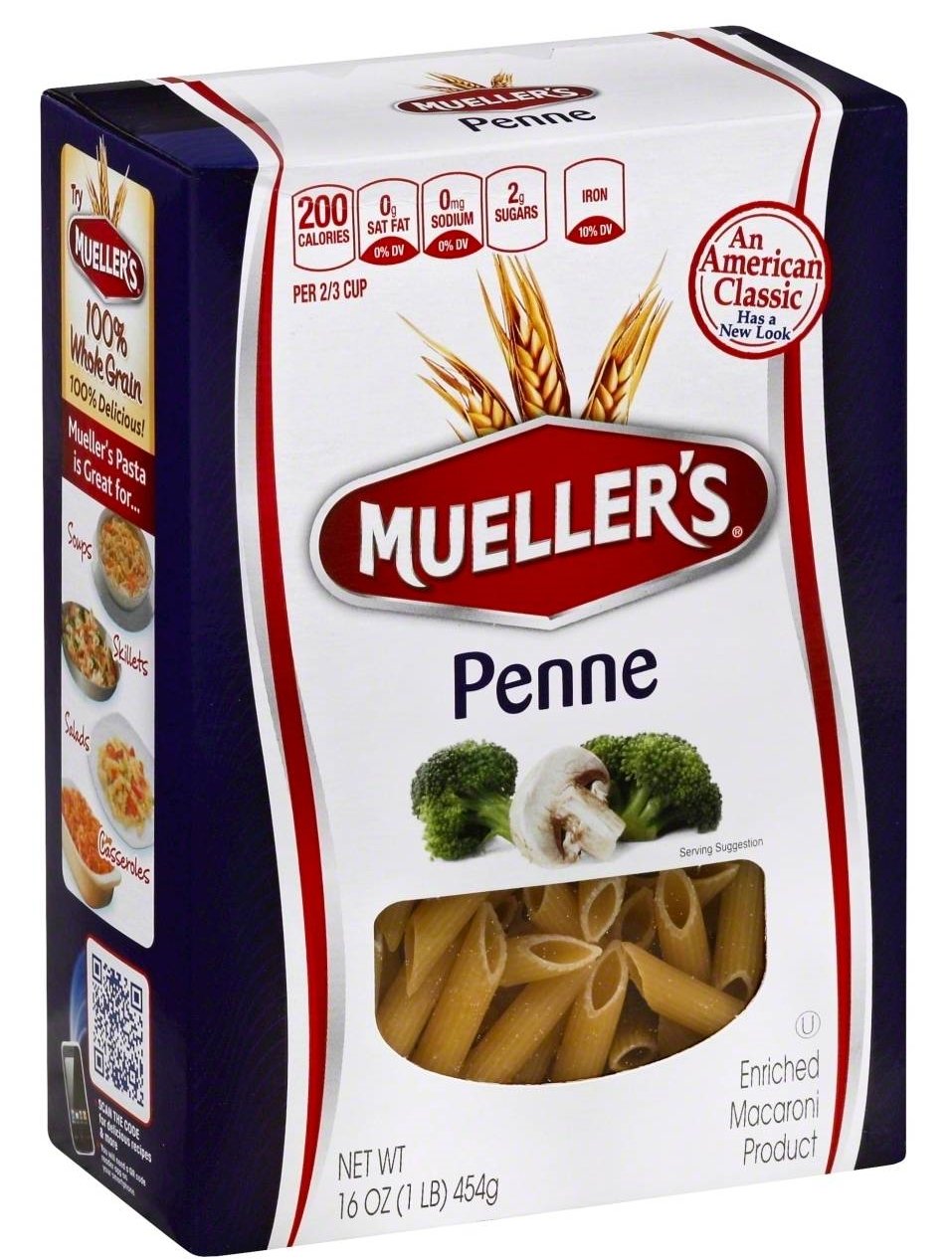 Muellers Penne, 16 Ounce (Pack of 2)
