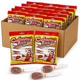 El Azteca Cucharita Rica Tamarind Flavored Candy Spoon, Chili Tamarind, 10 Pieces per Bag, Pack of 26, Made in Mexico