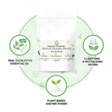 GLAT Group Enzyme-Powered Natural Oxygen Bleach (Powder) - Eucalyptus | Chlorine-Free Stain Remover & Laundry Whitener | Safe for Colors, Septic, Baby
