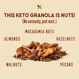 Better Than Provisions 5 Nut Grain-Free Granola, Keto Food, Pack of Pumpkin Spice Apple, with Almonds, Macadamia Nuts, Walnuts, Hazelnuts, Pecans