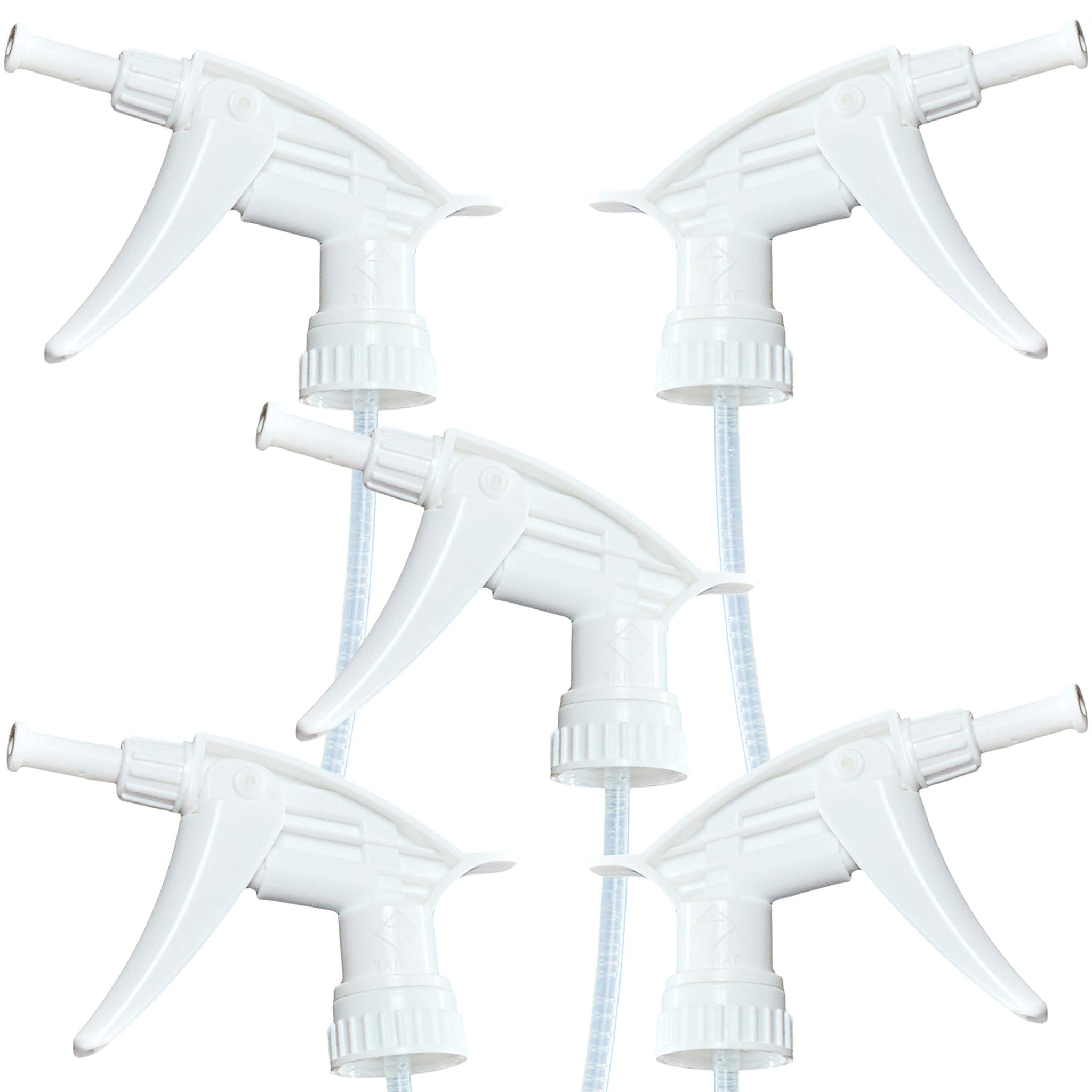 Dirt-Lifting Durable Foaming Spray Heads 5 Pk. Best Heavy Duty Nozzle Replacements for Large 32 Oz Plastic or Glass Bottles. Perfect Foam Nozzles