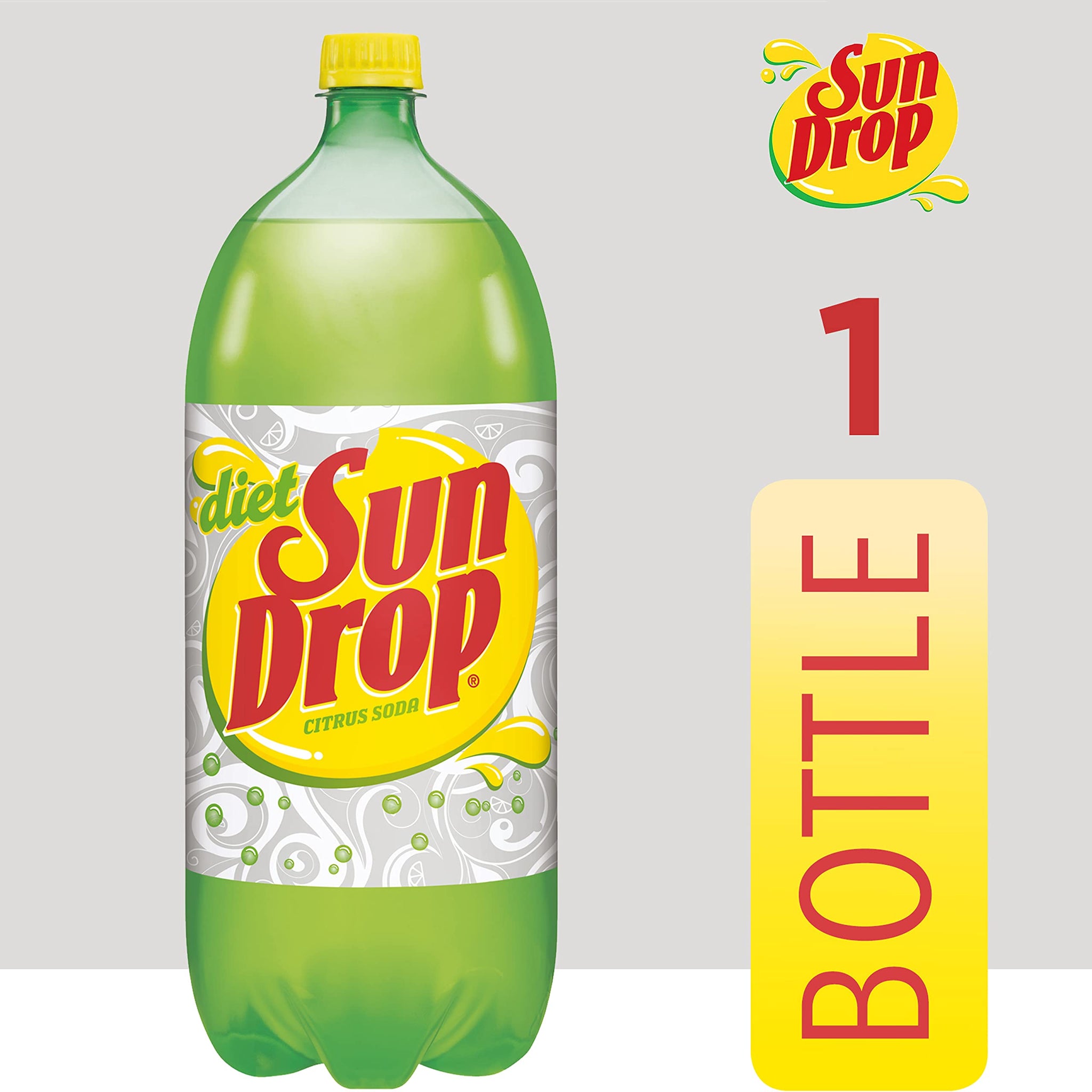 Diet Sun Drop Citrus Soda, 2 Liter Bottle
