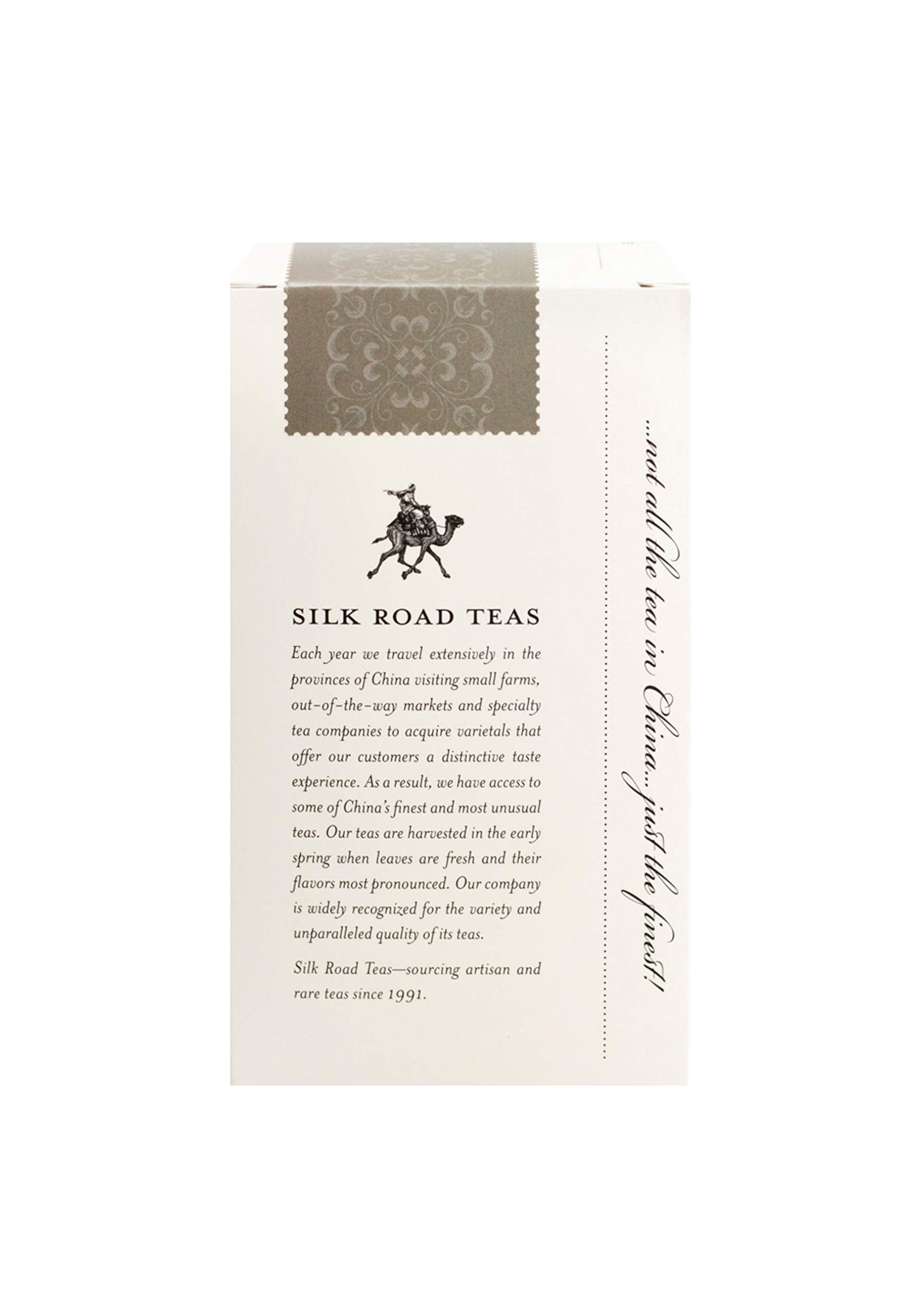 Silk Road Teas, Organic Earl Grey Black Tea, Rich & Invigorating Flavors, 15 Tea Bags