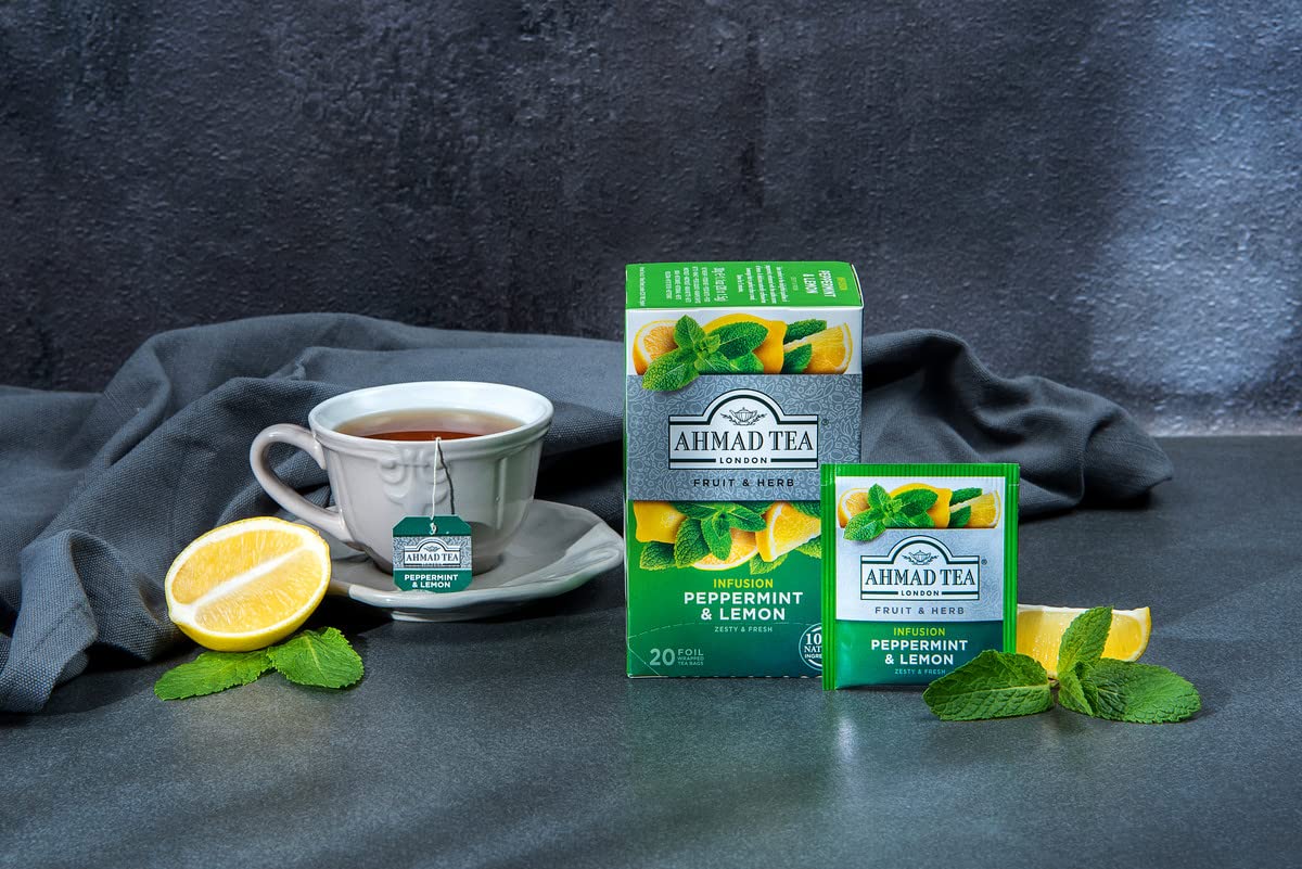 Ahmad Tea - Peppermint & Lemon Tea 20 Bags - 30g