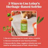 Loisa Sofrito Cooking Sauce, Non-GMO, No-MSG, No Preservatives, No Artificial Coloring, No Artificial Flavors, Vegan, Pure Latin Flavor (Sofrito