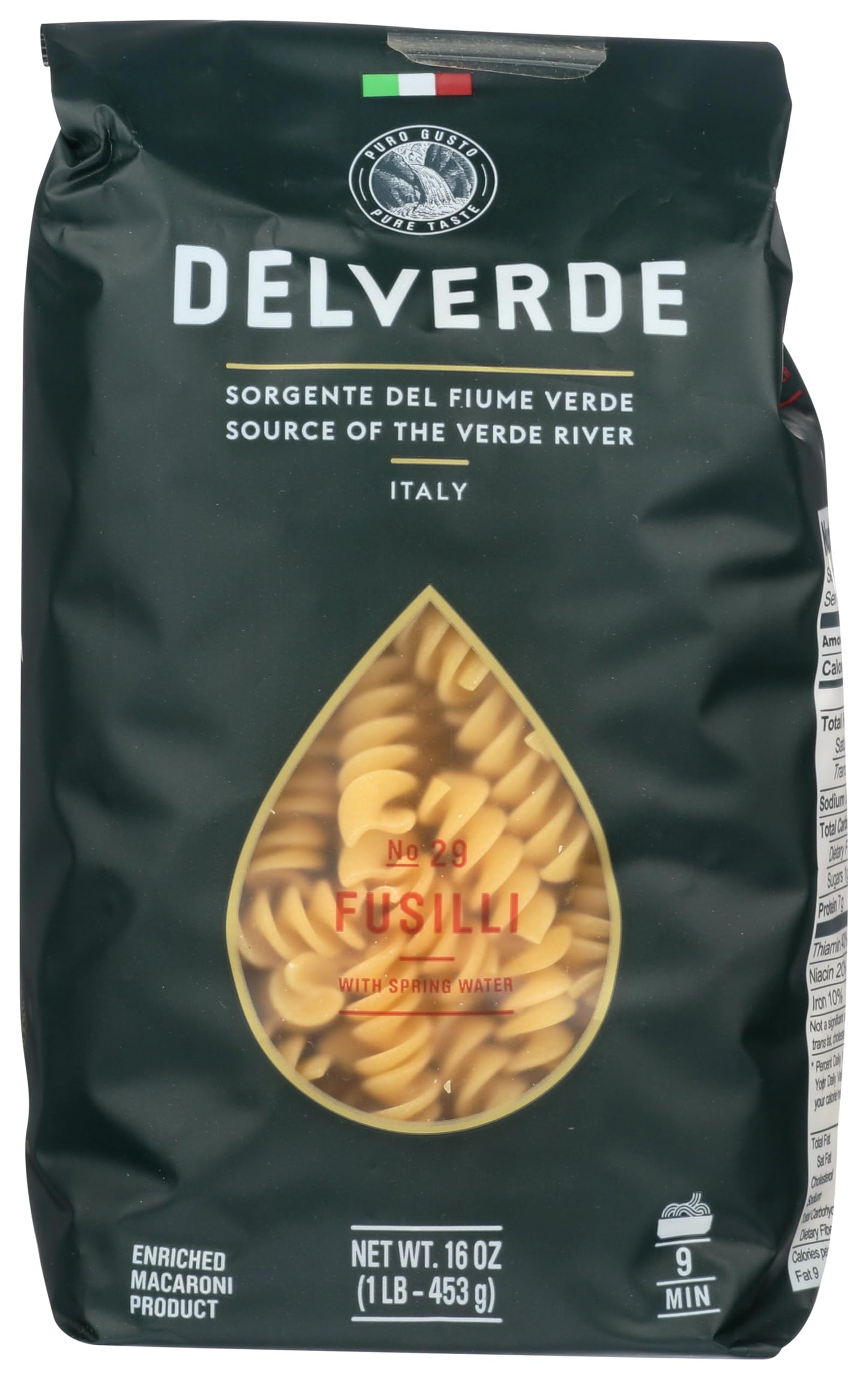 DELVERDE Pasta;Fusilli, 16 OZ
