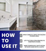 Malco X-14 Mildew Stain Remover Spray 1 qt Bundle with Microfiber Cloth - Fast-Acting Mold and Mildew Cleaner for Grout, Tile, Vinyl, Plastic, Boats