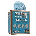 Lauco Prep Wipe Lint-Free Towels - Heavy Duty Nonwoven Cleaning Cloths for Automotive, Industrial & Household Use, Disposable Shop Rags, 300 Pack, 9 x