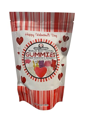 Happy Yummies Worlds Best Tasting Gourmet Gummies Valentine's Mix 12oz