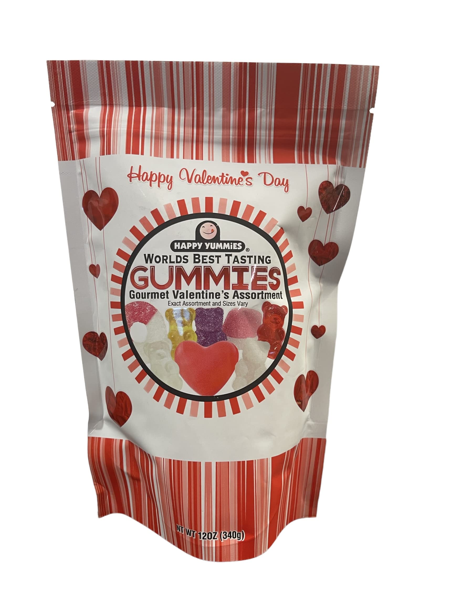 Happy Yummies Worlds Best Tasting Gourmet Gummies Valentine's Mix 12oz