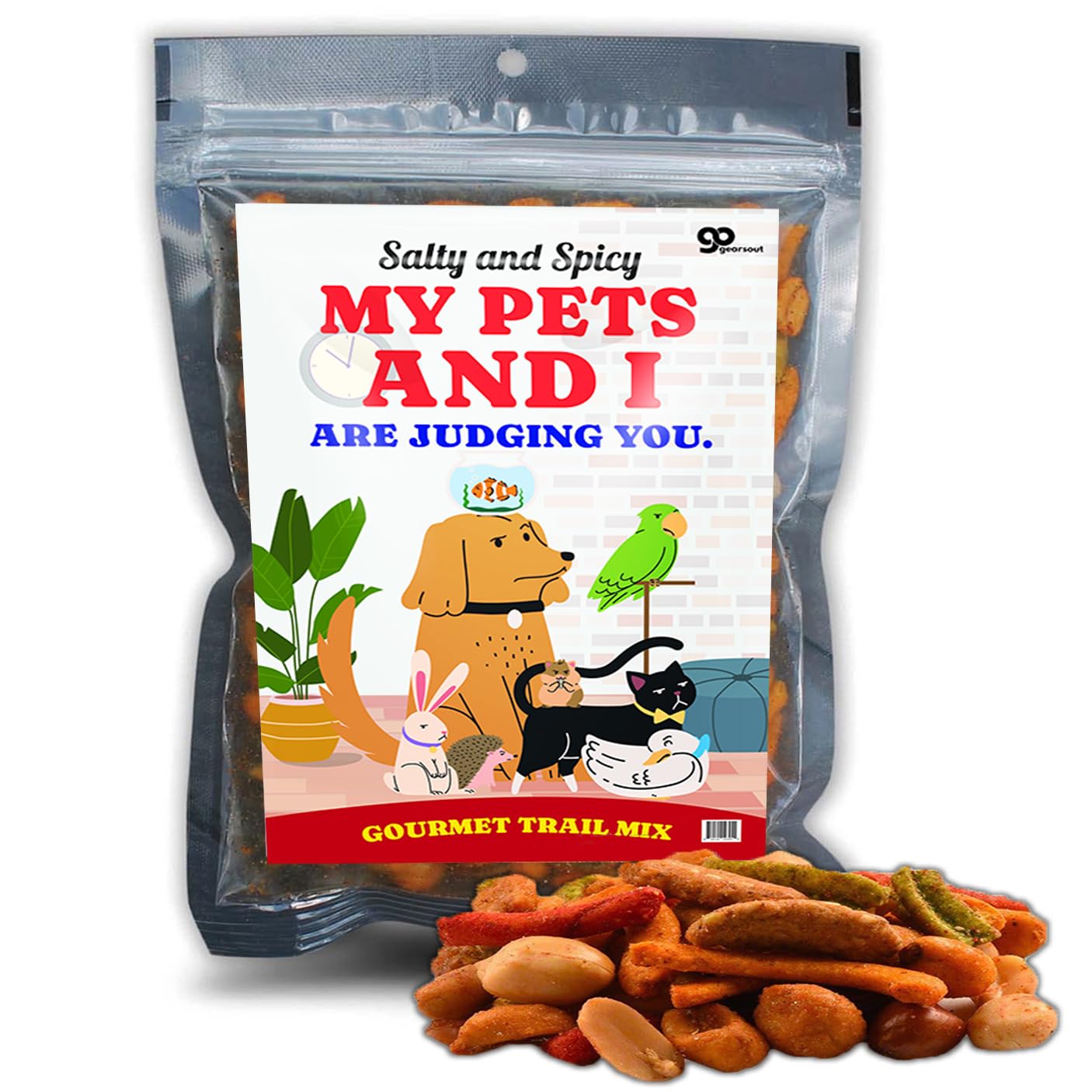 My Pets and I Judge You Trail Mix - Premium Nutty, Fruity Snack Blend - Gourmet Energy for Delightful Snacking Experience