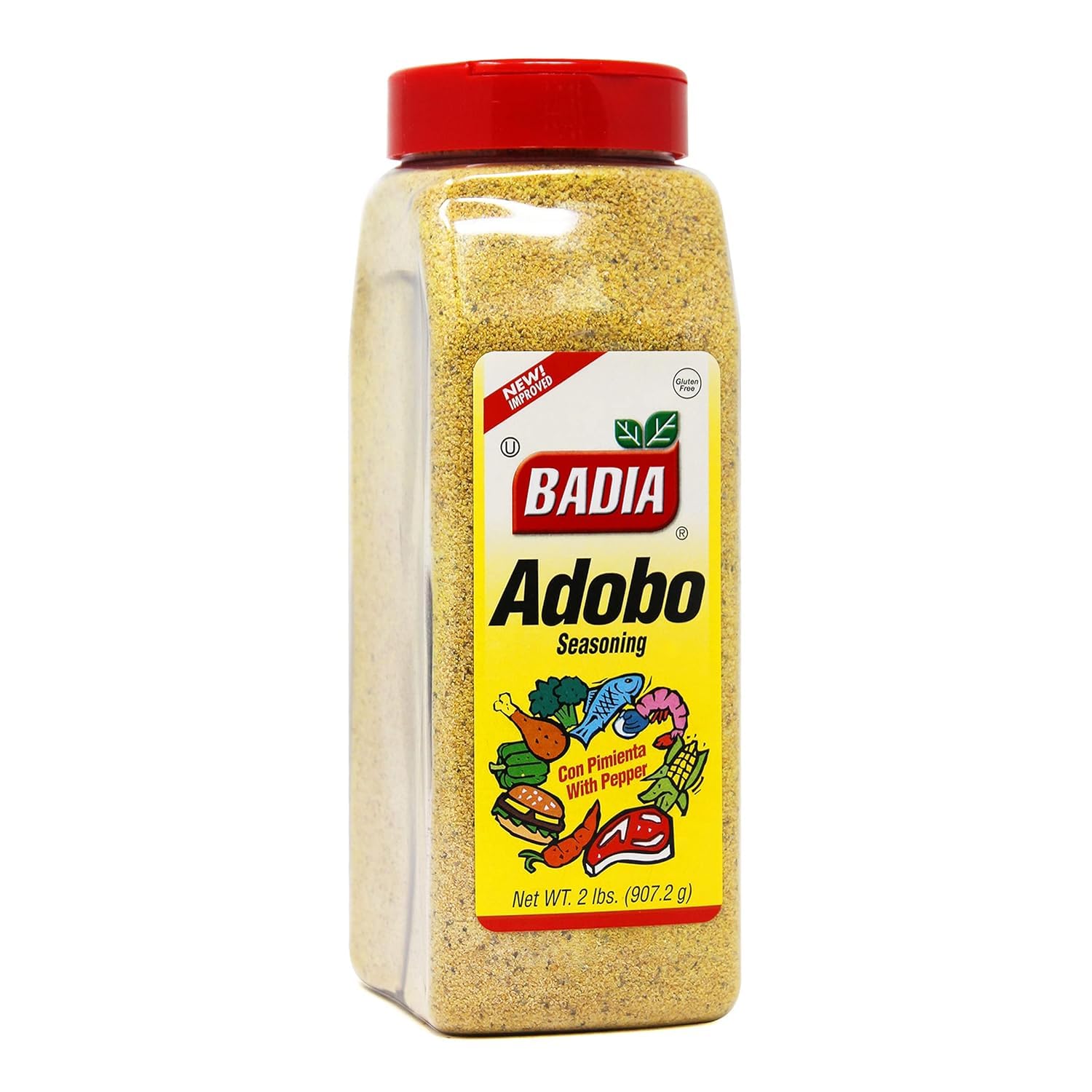 Badia Adobo All-Purpose Latin Seasoning Blend, 2 Pound - Smoky, Spicy & Savory for Meats, Chicken, Seafood, and Vegetables