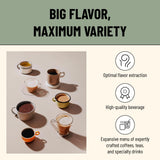FLAVIA Alterra Hazelnut Coffee Freshpacks works only with Flavia Brewers, Light Roast (Case of 100)