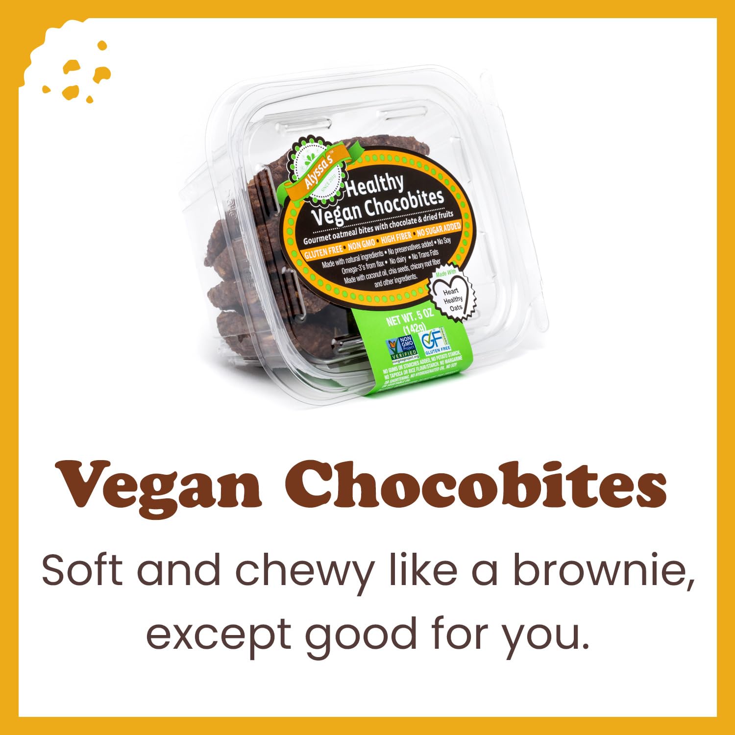 Alyssa’s Vegan Chocobites ? Gluten Free Cookies, Healthy Snacks from the Bakery ? Dairy Free, Sugar Free, Low Carb, Keto Protein Snacks ? Gluten Free