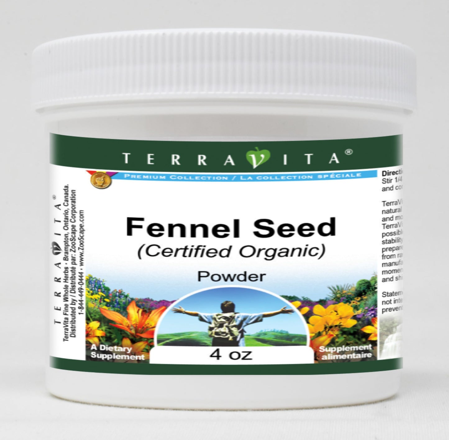 Fennel Seed (Certified Organic) Powder (4 oz, ZIN: 517668) - 3 Pack