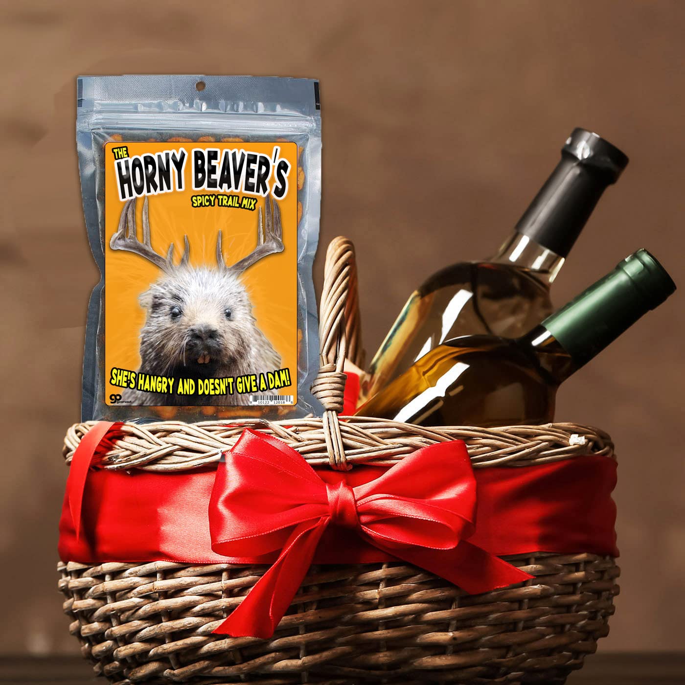 Horny Beaver Trail Mix - Funny Gag Gift for Women - Beaver Themed Gifts - Gag Gifts for Sister - Funny Gift Ideas for Wife - Unique Office Party Gifts