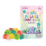 Sophiepops & Gumdrops Magical Peelable Gummy Cubes Blind Box, Individually Wrapped, Gummy Fruit Snack, Peeling Candy for Kids and Adults, Fat, Nut