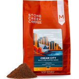 Stone Creek Coffee Medium Roast Ground Coffee - 12 Ounce (Pack of 1) - Specialty Smooth and Sweet Fresh Roasted Coffee Beans with Fruity/Chocolate