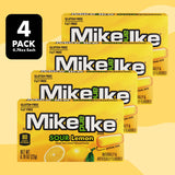 Mike and Ike Sour Lemon Candy, 4 Pack of Movie Theater Boxes 0.78OZ Each, Ideal for Your Favorite Films, Perfect Candy for Sharing with Friends.
