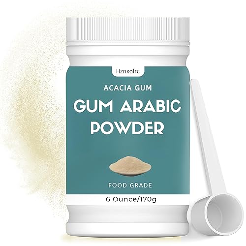 6 oz Gum Arabic Powder, 100% Pure, Premium Gum Arabic Powder, DIY Watercolor Paints, Gum Arabic Suitable for Making Ice Cream, Cake, Yogurt, Craft