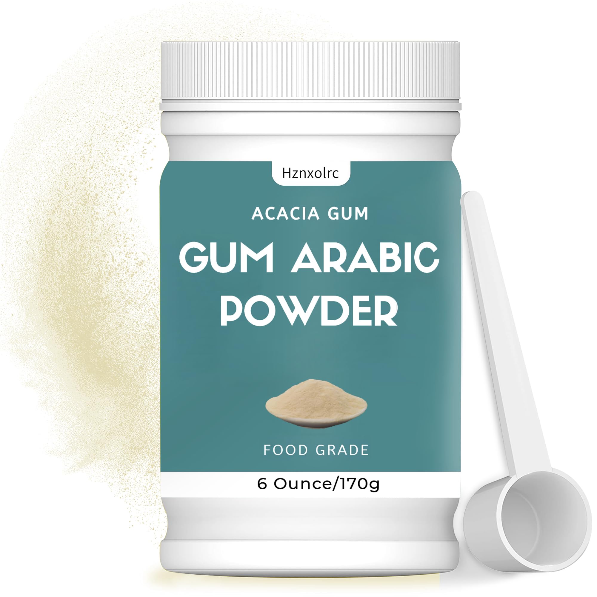 6 oz Gum Arabic Powder, 100% Pure, Premium Gum Arabic Powder, DIY Watercolor Paints, Gum Arabic Suitable for Making Ice Cream, Cake, Yogurt, Craft